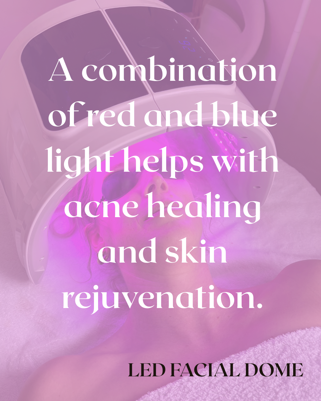 LED Light Therapy Facial Dome with Mist