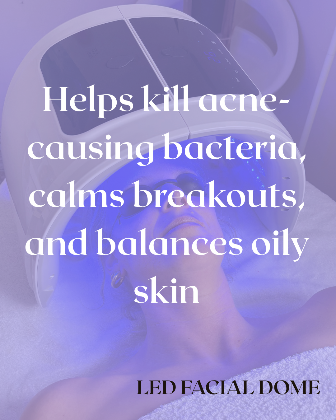 LED Light Therapy Facial Dome with Mist