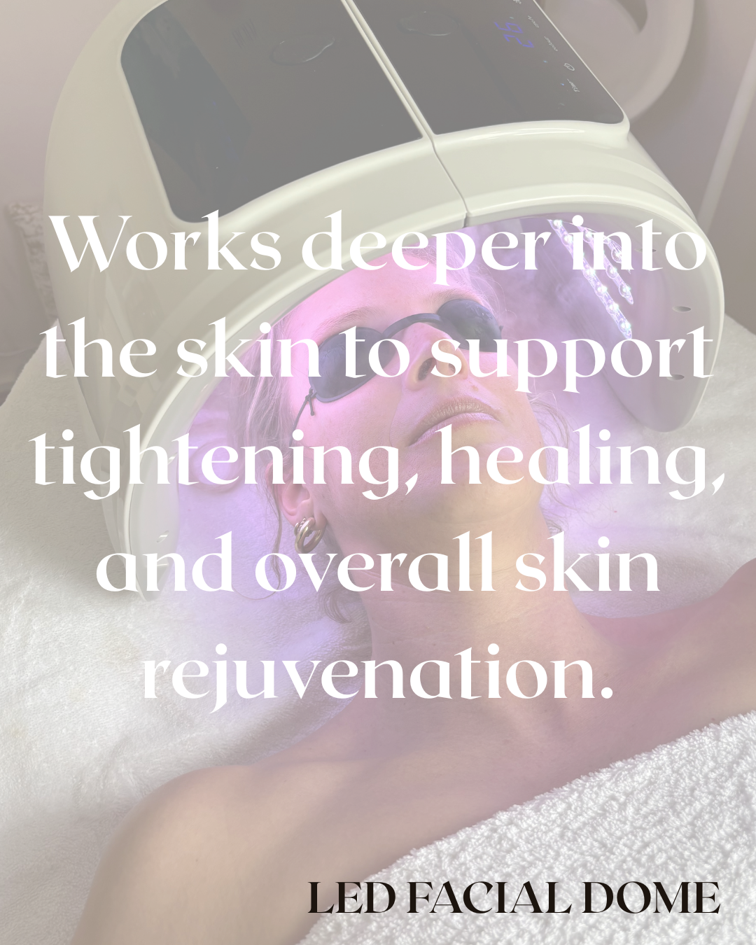 LED Light Therapy Facial Dome with Mist